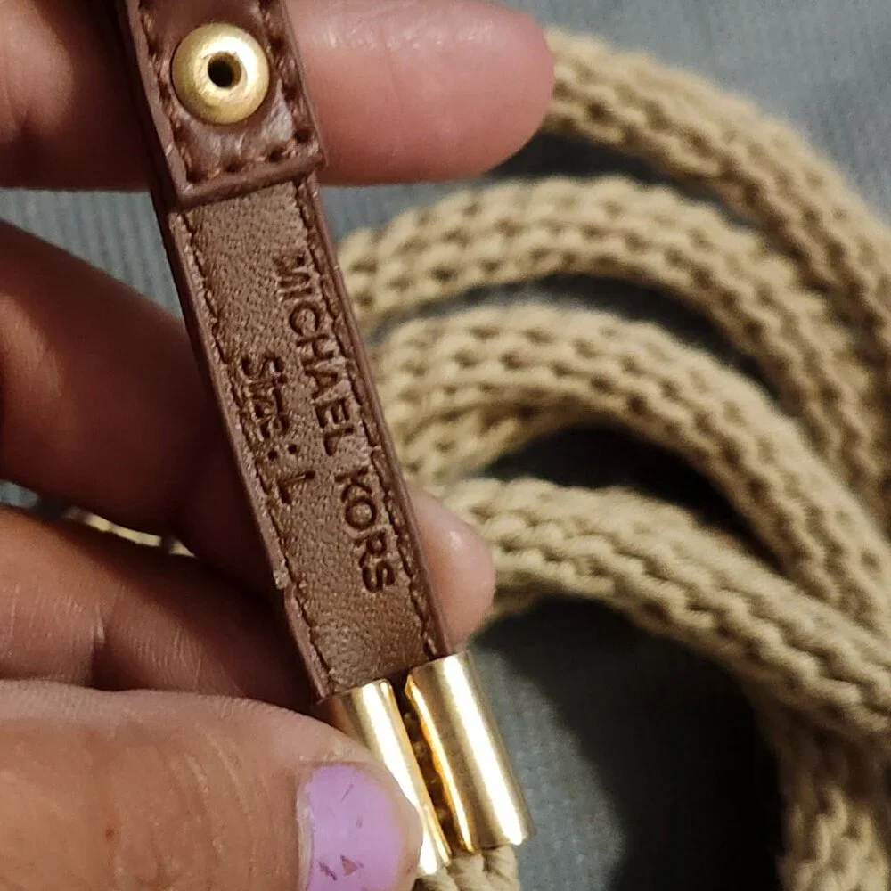 A Michael Kors Woven Braided Belt - Picture 4 of 6